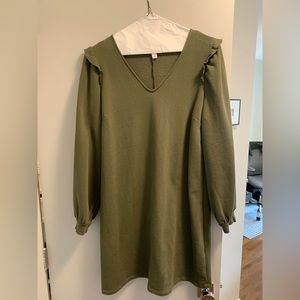 Nine West Green Sweatshirt Dress Size XL